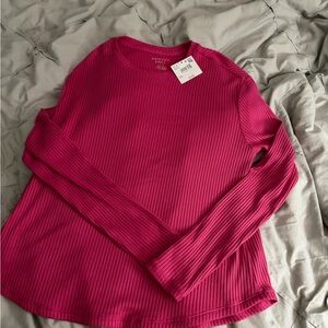 NWT Women's Pink Long Sleeve Top American Eagle